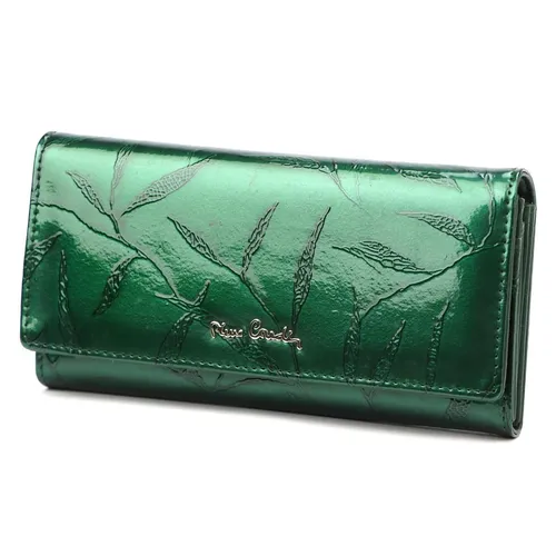 Pierre Cardin Brieftasche 02 Leaf 100 - Stilvolle Damenbörse in Grün - Elegante Damenbörse in einem frischen Grünton. Ideal für den täglichen Gebrauch und bietet ausreichend Platz für Karten und Bargeld.