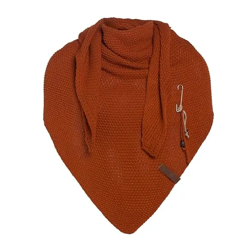 KNIT FACTORY Dreiecksschal Coco - Damen Strickschal aus Wolle - Umschlagtücher für Damen - Der weiche und warme Knit Factory Dreiecksschal Coco ist perfekt für kalte Wintertage und vielseitig tragbar, ideal für jeden Look.