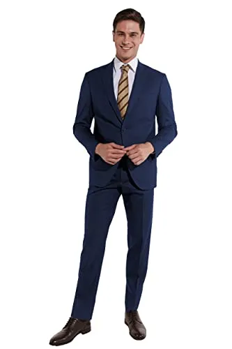 Steffen Klein Anzug Regular Fit elastisch - Eleganter Business-Anzug von Steffen Klein im Regular Fit. Der elastische Stoff sorgt für optimalen Tragekomfort. Ideal für professionelle Auftritte und formelle Anlässe.