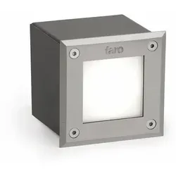 FARO LED-18 Wand- und Bodeneinbauleuchte schwarz matt - Außenleuchte mit IP67 Schutz, ideal für Gärten und Terrassen, aus mattschwarz beschichtetem Edelstahl, inklusive HIGH POWER LED mit warmweißem Licht (3000K)
