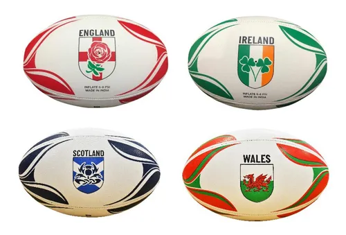 OnlySportsgear Gioco International Country Themed Rugby Balls, Unisex, Erwachsene, Irland (Mehrfarbig), Größe 5