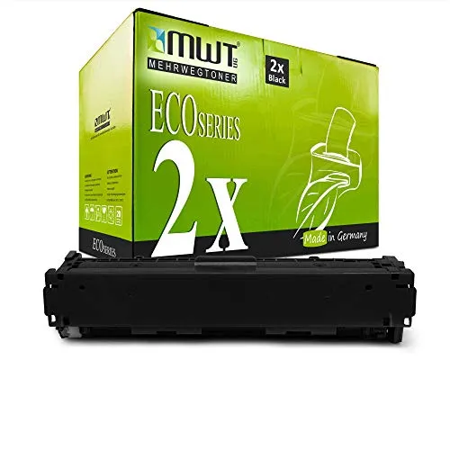 2X MWT kompatibel Toner für HP Color Laserjet CP1215 CP1216 CP1515 CP1516 CP1519NI CM1312NFI CP1517 CM1512 CP1514 CM1312EB wie CB540A 125A Black
