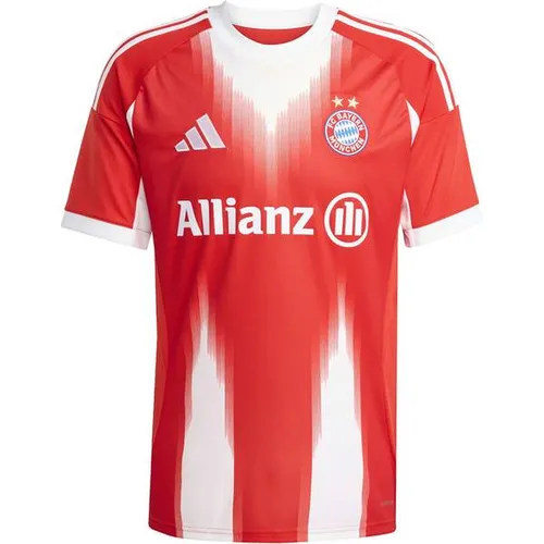 Adidas FC Bayern München Heimtrikot FCB H JSY F, Gr. L - Fußball-Fanartikel mit feuchtigkeitsabsorbierender AEROREADY Technologie für optimalen Tragekomfort und einem großen „M“ für München im legendären rot-weißen Design.