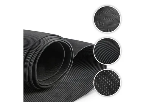 WALSER Kofferraummatte Cutty Design Ribs – Zuschnittfähig - Vielseitig einsetzbare Kofferraummatte im Design Ribs (ca. 100x100 cm), individuell zuschneidbar für perfekten Schutz in Kofferraum, Garage oder Werkstatt. Leicht zu reinigen mit Wasser.