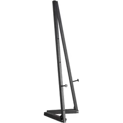 Sprintis Klappstaffelei Aluminium schwarz, 100 cm - Hochwertige klappbare Aluminiumstaffelei für kreative Präsentationen. Höhenverstellbar für Leinwände bis 90 cm, ideal für Galerien, Schulen und mehr. Leicht transportierbar und stabil auf verschiedenen Untergründen.