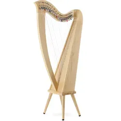 Classic Cantabile H-22LG Keltische Harfe 22 Saiten - Sonstige Zupfinstrumente, hochwertige keltische Harfe mit 22 Saiten, verbesserter Halbtonmechanik und aus Eschenholz, ideal für Musiker und Liebhaber.