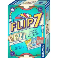 Kosmos 685430 Flip 7 - Schnelles Kartenspiel für große Gruppen - Deckkartenspiel für 3-18 Personen ab 8 Jahren, mit einfachem Black Jack Prinzip und spannenden Sonderkarten für hohen Wiederspielreiz.