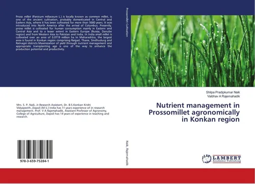 Nutrient management in Prossomillet agronomically in Konkan region Shilpa Pradip