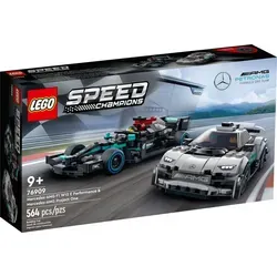 LEGO® Speed Champions Mercedes-AMG F1 W12 E Performance & Project One - 76909 - Kreatives Bauspielzeug mit 564 Teilen für grenzenlosen Bau-Spaß. Perfekt für LEGO® Fans, die ihre Sammlung erweitern möchten. Ideal als Geschenk für kleine und große Baumeister!