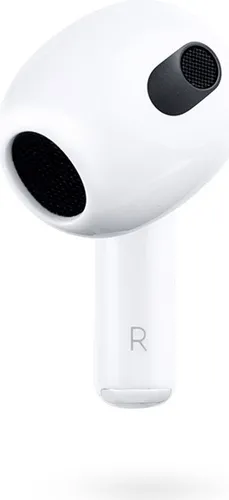 Ersatz Apple AirPods 3. Generation Rechts - Einzeln A2565 - Kopfhörer mit eingebautem Mikrofon, ideal für klaren Sound und Telefonate, kabellose Bluetooth-Technologie für flexibles Hören.