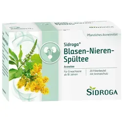 Sidroga Blasen-Nieren-Spültee Filterbeutel - Arzneimittel zur Unterstützung der Harnwege, ideal zur Linderung leichter Harnwegsbeschwerden und zur Verringerung von Nierengrieß.