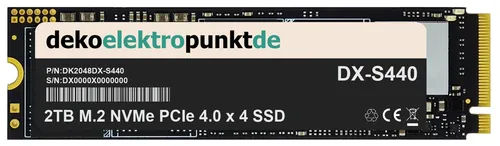 2TB M.2 NVMe Gen4 SSD Festplatte passend für MacBook Pro 13.3" ([2020 / Z0Y6])