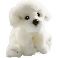 Carl Dick Bichon Hund sitzend, Plüschtier 24cm - Hochwertiges Bichon Frisé Plüschtier, ca. 24cm, sitzend, mit weichem, antiallergischem Fell und sicherheitsgeprüften Augen. Perfekt zum Kuscheln und Spielen für Kinder.