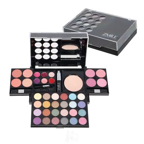 Schmink-Kassette All You Need To Go – 42 teilig - Umfassendes Kosmetikset mit 24 Lidschatten, 8 Rouge und mehr. Ideal für kreative Looks unterwegs, kompakt und mit integriertem Spiegel.