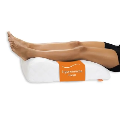 sleepling Venenkissen – Beinhochlagerungskissen für optimale Druckentlastung - Beinkissen für Erwachsene, ideal zur Druckentlastung und Unterstützung des venösen Blutflusses. Waschbar bis 60 Grad, schadstoffgeprüft und Made in EU für höchste Qualität.