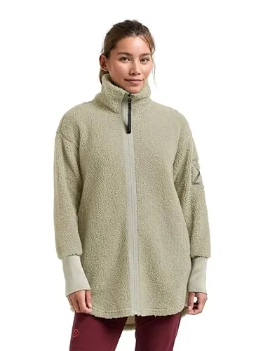 Didriksons Sally WNS Full Zip 2 - Wilted Leaf (H03) 36 - Funktionsjacken mit modernem Stehkragen, der Wärme bietet und vor Wind schützt. Ideal für Outdoor-Aktivitäten dank 4-Wege-Stretch-Material und praktischen Seitentaschen.
