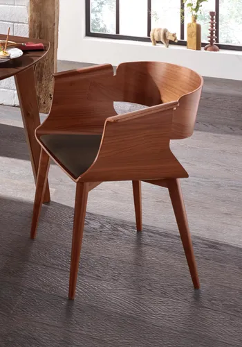 Stuhl HOME AFFAIRE "SWING", braun (nussbaumfarben, schwarz braun), Stühle, Stuhl, 1 Stück