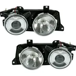 TYC Scheinwerfer Set für BMW 5er E34 & 7er E32 - Frontscheinwerfer Set, 2-teilig für BMW 5er E34 und 7er E32, mit elektrischer Leuchtweitenregulierung und E-Prüfzeichen, ideal für eine sichere Ausleuchtung.