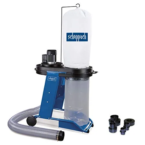 Scheppach Absauganlage HD12 | 550W, 1150m³/h Luftleistung - Absauganlage & Luftreiniger mit 75L Behälter, ideal für effiziente Staub- und Späneabsaugung, inkl. Adapterset und einfacher Fahrvorrichtung für flexiblen Einsatz.