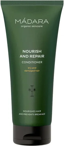 MÁDARA Nourish And Repair Conditioner - 200 ml - Haarspülungen & Conditioner, tief nährend mit Nördlicher Brennnessel und Quitte, verhindert Haarbruch und Spliss für revitalisierte, seidig-weiche Haare.