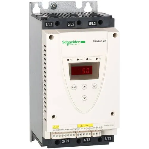 Schneider Electric Sanftanlasser ATS22D32Q – Effizienter Motorstarter - Sanftanlasser 32A für Drehstrommotoren bis 22 kW, ideal für schonenden Anlauf und Überlastschutz, sorgt für zuverlässigen Betrieb in Antriebssystemen.