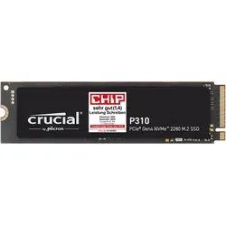 Crucial P310 SSD 1TB M.2 PCIe Gen4 NVMe - Interne SSD mit ultraschneller Lesegeschwindigkeit von bis zu 7.100 MB/s, perfekt für Gaming und kreative Anwendungen.