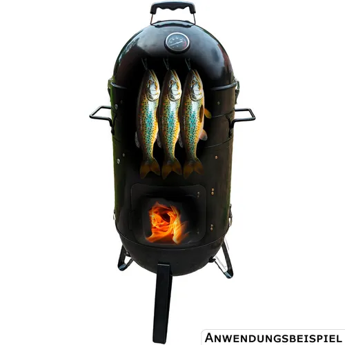 Jürgen Westerholt J.W. Räucherofen "RÜGEN" - Grill-Ofen - Grill & Räucherofen in einem, ideal für BBQ und Räuchern von Fleisch und Fisch, mit hochwertiger Verarbeitung für optimale Ergebnisse.