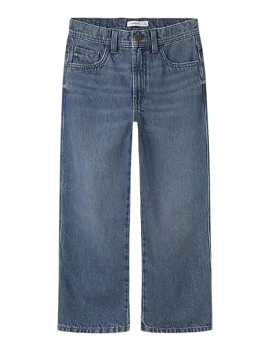 NAME IT Boy Jeans Skater - Jungen-Jeanshosen mit Gesäß- und Münztaschen, aus 80% Baumwolle und 20% recycelter Baumwolle für nachhaltigen Komfort und Stil.