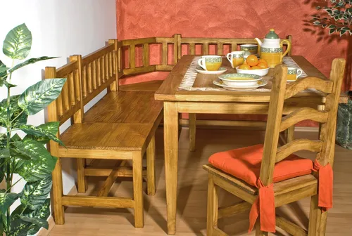 MEXICO Küchenbank 100cm aus massiver Pinie im Landhausstil - Stilvolle Sitzbank im Landhausstil, aus massiver Pinie, ideal für die Küche oder Essbereich. Mit erweiterbarer Funktion zur Eckbank – eine perfekte Lösung für Ihre Einrichtung.