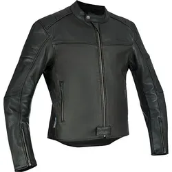 Halvarssons Storhagen Lederjacke - Schwarz - 56 - Elegante Motorradjacke aus weichem Ziegenleder mit HI-ART-Verstärkungen. Ausgestattet mit verstellbaren Protektoren für optimalen Schutz und Komfort. Ideal für stilbewusste Biker.