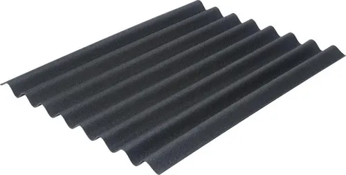 Onduline Bitumenwellplatte Easyline 100 x 76 cm 2,6 mm schwarz