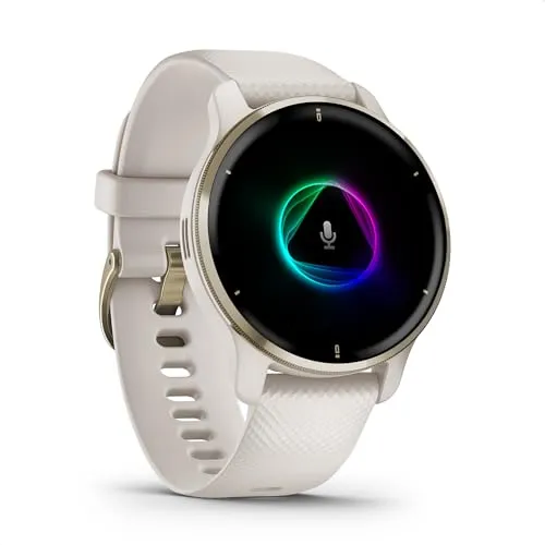 Garmin Venu 2 Plus Smartwatch mit Silikon Ersatz-Uhrenarmband 20mm - Smartwatch mit 1,3“ AMOLED-Touchdisplay, GPS, Bluetooth-Telefonie und bis zu 9 Tagen Akkulaufzeit. Perfekt für Fitness und Gesundheit mit über 25 Sport-Apps und personalisierten Trainingsplänen.