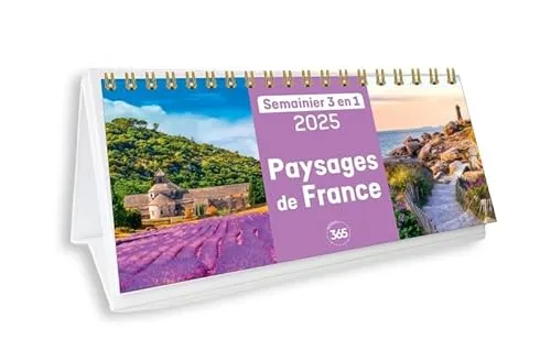 Calendrier semainier 2025 Paysages de France