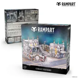 Archon Studio - RAM0002 - Rampart Modular Terrain: Cobalt Foundry - Gebäude aus hochwertigem Kunststoff, ideal für Tabletop-Spiele und einfach zu montieren.