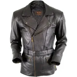 Retro 80's Chopper Lederjacke mit Protektoren - Motorradjacke im stilvollen Retro-Design, aus 100% Rindleder, mit robusten YKK-Reißverschlüssen und herausnehmbarem Innenfutter – ideal für Biker und Rocker.