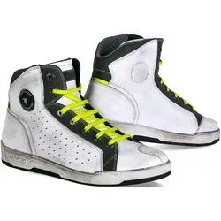 Stylmartin Sector Unisex Motorradschuhe - Weiß - 47 EU - Motorradstiefel mit urbanem Design, speziell für Zweiradfahrer entwickelt. Atmungsaktiv, mit PU-Malleolus-Schutz und zertifiziert nach EN 13634:2017 für optimale Sicherheit.