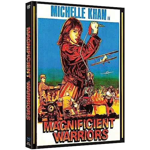 Dynamite Fighters aka Magnificent Warriors Limited Mediabook - Historischer Actionfilm über den chinesisch-japanischen Krieg, mit einer starken Protagonistin, die als erste Kampffliegerin und Meisterin der Peitsche kämpft.