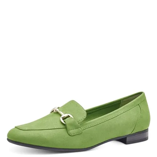 MARCO TOZZI Damen Slipper 2-24212-42, Apple, 37 EU - Slipper & Mokassins für Damen mit innovativer Feel me Sohle für wolkenartigen Tragekomfort. 100% vegan und ideal für stilvolle Auftritte.
