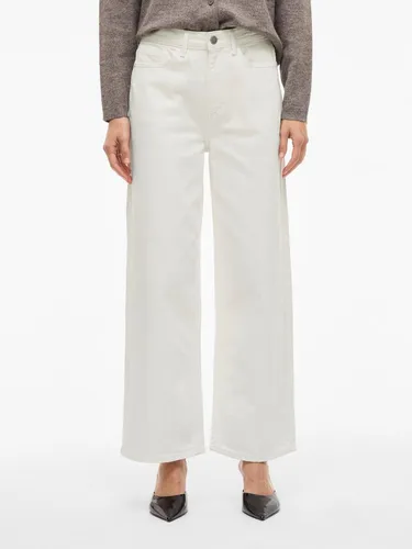 Vila Female Wide Fit Jeans VIFREYA High Waist - Modische Wide Fit Jeans mit High Waist, ideal für einen bequemen Sitz. Der klassische Five-Pocket-Style aus 99% Baumwolle sorgt für höchsten Tragekomfort.