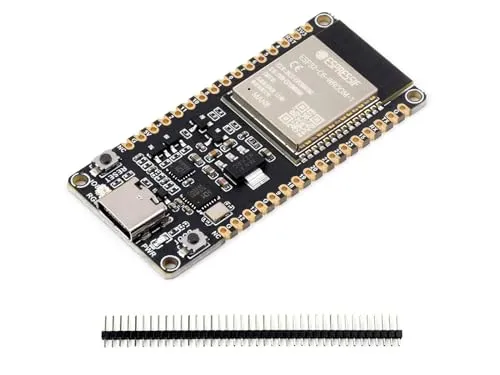 ESP32-C6 Microcontroller WiFi 6 Development Board ESP32-C6-WROOM-1-N8 Module with RISC-V 32-bit Sngle-core Processor, WiFi 6+Bluetooth 5+IEEE 802.15.4 Wireless Communication