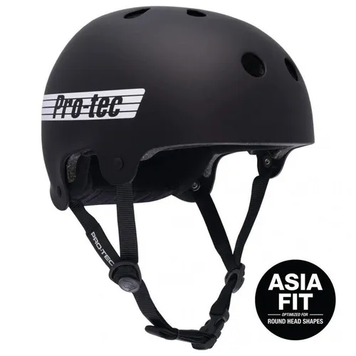 Pro-Tec Helm Old School Low Pro Asia 03743550 - Matte Black Jethelm in Größe L/XL für Herren. Ideal für stilbewusste Fahrer, bietet er optimalen Komfort und Sicherheit im Alltag.