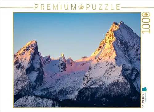 CALVENDO Puzzle Watzmann am Morgen | 1000 Teile Lege-Größe 64 x 48 cm Foto-Puzzle für glückliche Stunden