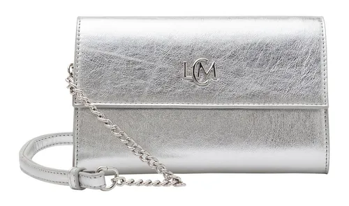L. CREDI Clutch silberfarben – Elegante Handtasche - Stilvolle Clutch aus hochwertigem Polyurethan in Silber, mit abnehmbarem Schulterriemen und magnetischem Verschluss. Ideal für besondere Anlässe und vielseitig kombinierbar.