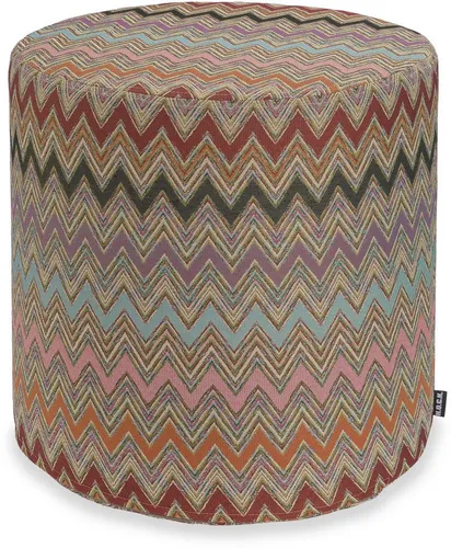 H.O.C.K. Sitzhocker H.O.C.K. Cahlil Hocker rund Pouf Ø45x45cm multicolor boho, Hocker, Barhocker & Sitzhocker, Pouf, Badhocker, Wohnzimmer Hocker