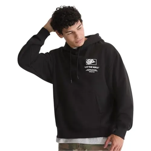 Vans Kapuzensweatshirt STACKED HI PULLOVER - Sportlich und Bequem in Schwarz - Stylisches Kapuzensweatshirt mit Kängurutasche und Kordelzug. Ideal für einen lässigen Look und bequem im Alltag. Materialmix aus Baumwolle und Polyester sorgt für angenehmen Tragekomfort.