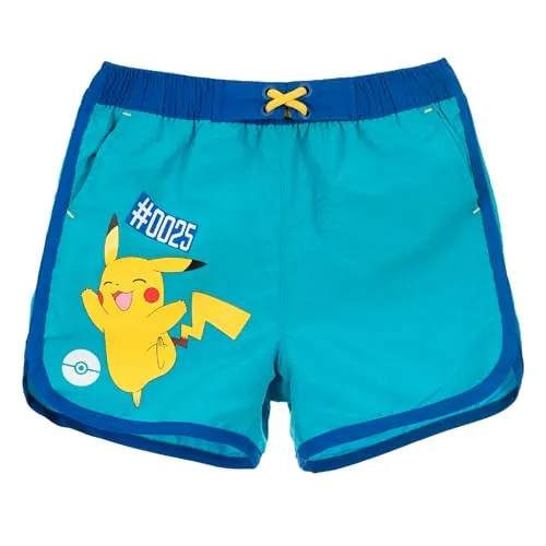 Pokémon Badehose Pikachu für Jungen, UV-Schutz, schnell trocknend, pflegeleicht - Entdecken Sie die Pokémon Badehose mit Pikachu-Design für Jungen! Ideal zum Schwimmen und Spielen, bietet sie UV-Schutz und ist pflegeleicht. Perfekt für Strand und Hallenbad – ein Muss für kleine Pokémon-Fans!