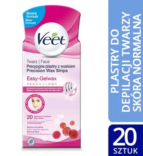 Veet Veet plastry wosk do depilacji twarzy 20 szt (P1) Veet 5900627024128