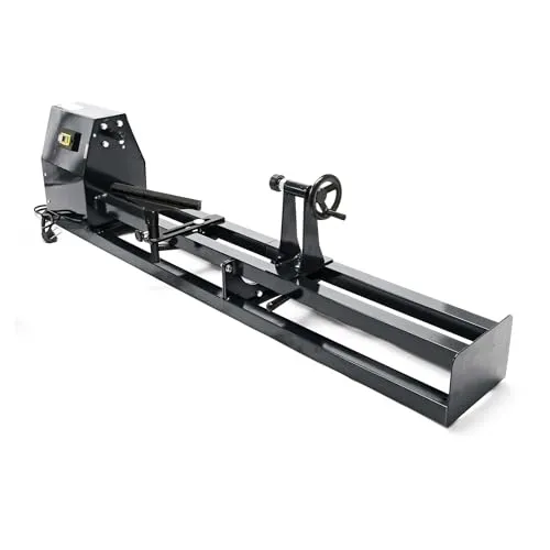Wiltec Drechselbank 400 W mit verstellbarem Reitbock, Drechselmaschine mit Planscheibe u. Sicherheitsschalter, Drehbank für Holz bis 1000 mm Länge