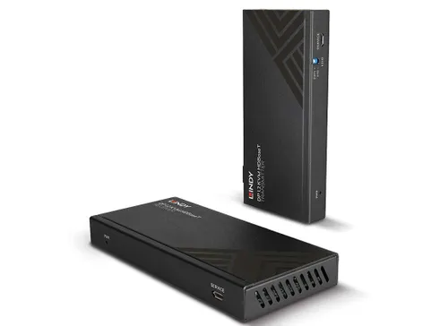 LINDY HDBaseT KVM Extender - Sender und Empfänger - Kabelführungssysteme für KVM, Audio und mehr, mit einer Reichweite von bis zu 150 m über CAT 6 für flexible Einsatzmöglichkeiten.