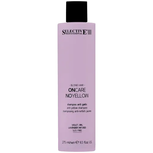 Selective Professional OnCare No Yellow Shampoo 275ml für blondes, graues Haar